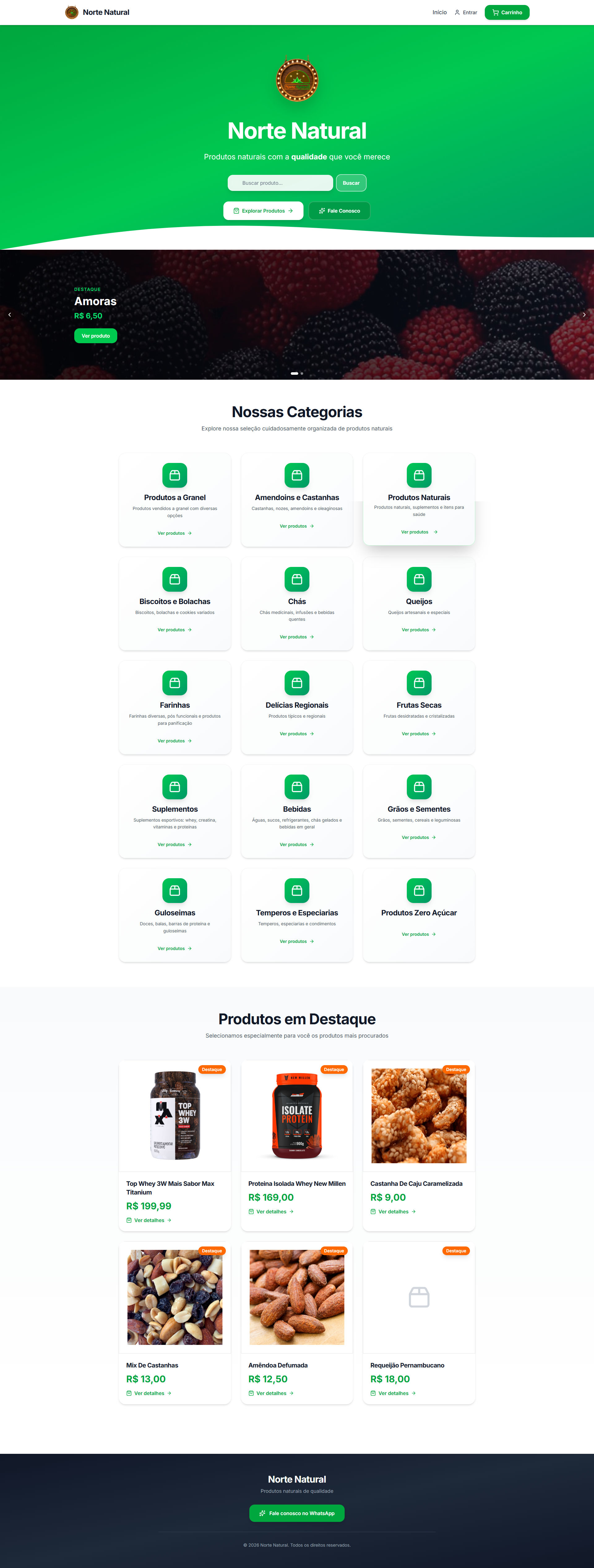 App E-commerce - Norte Natural